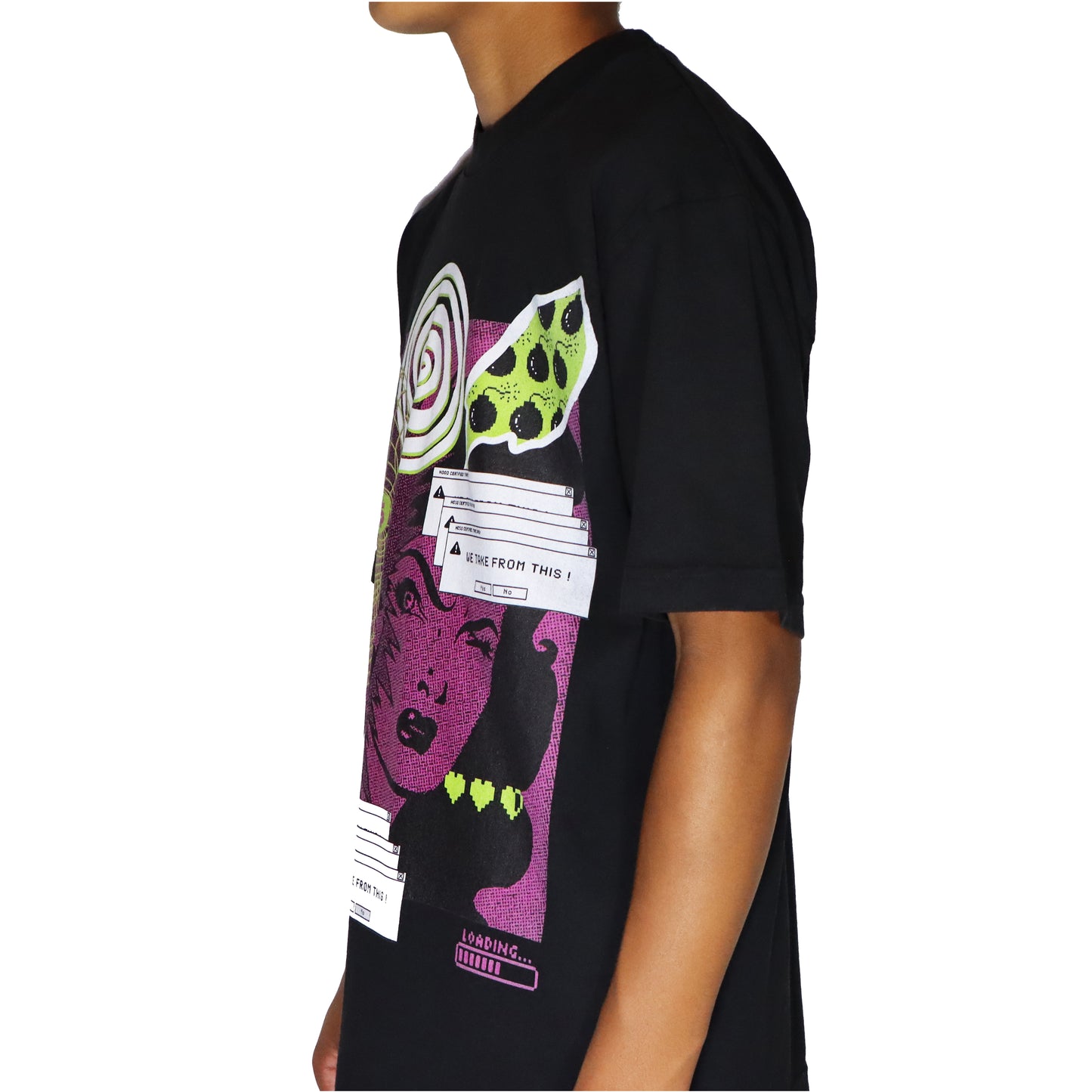 Hood Certified / Take Over / Black Tshirt