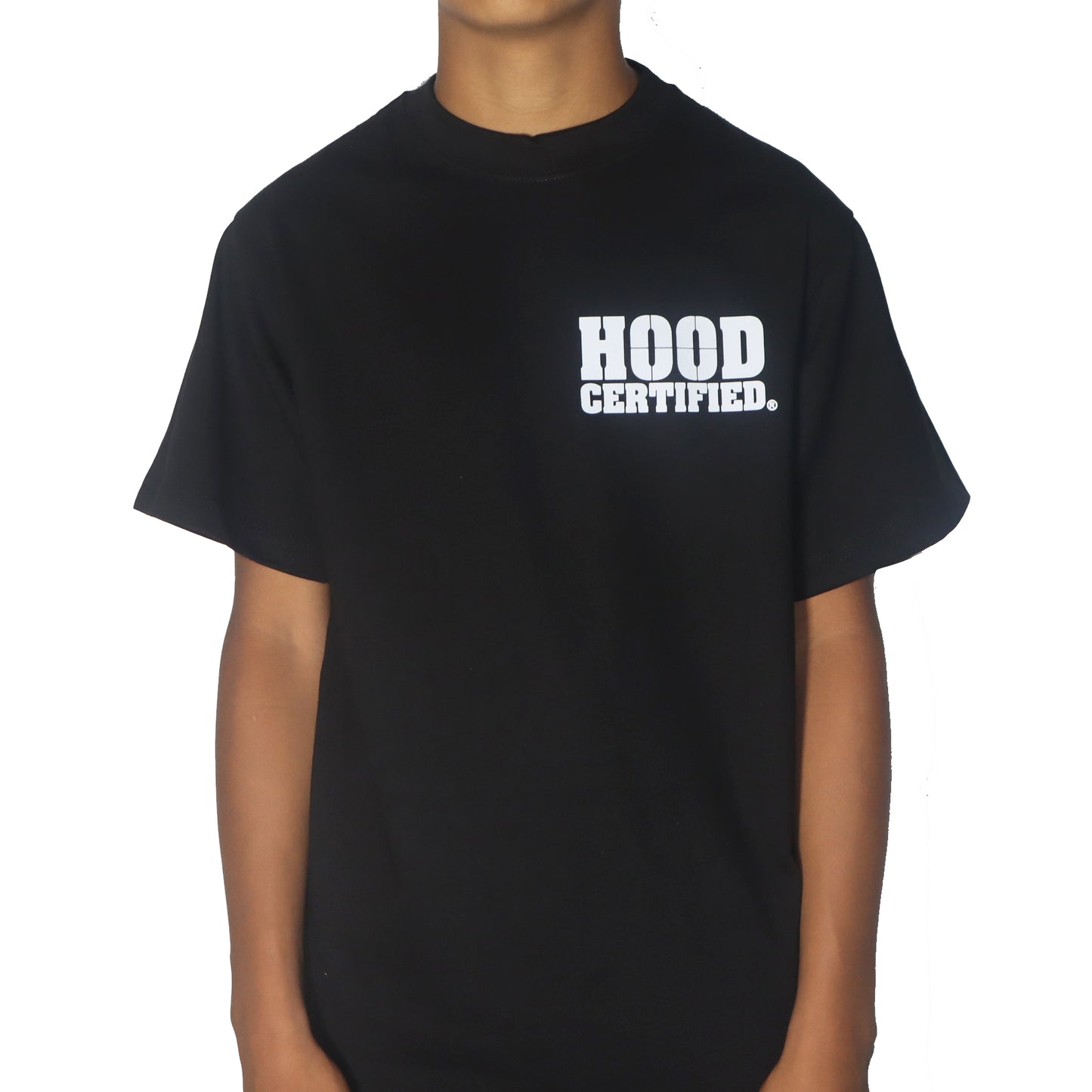 Hood Certified / pocket Logo Black Shirt
