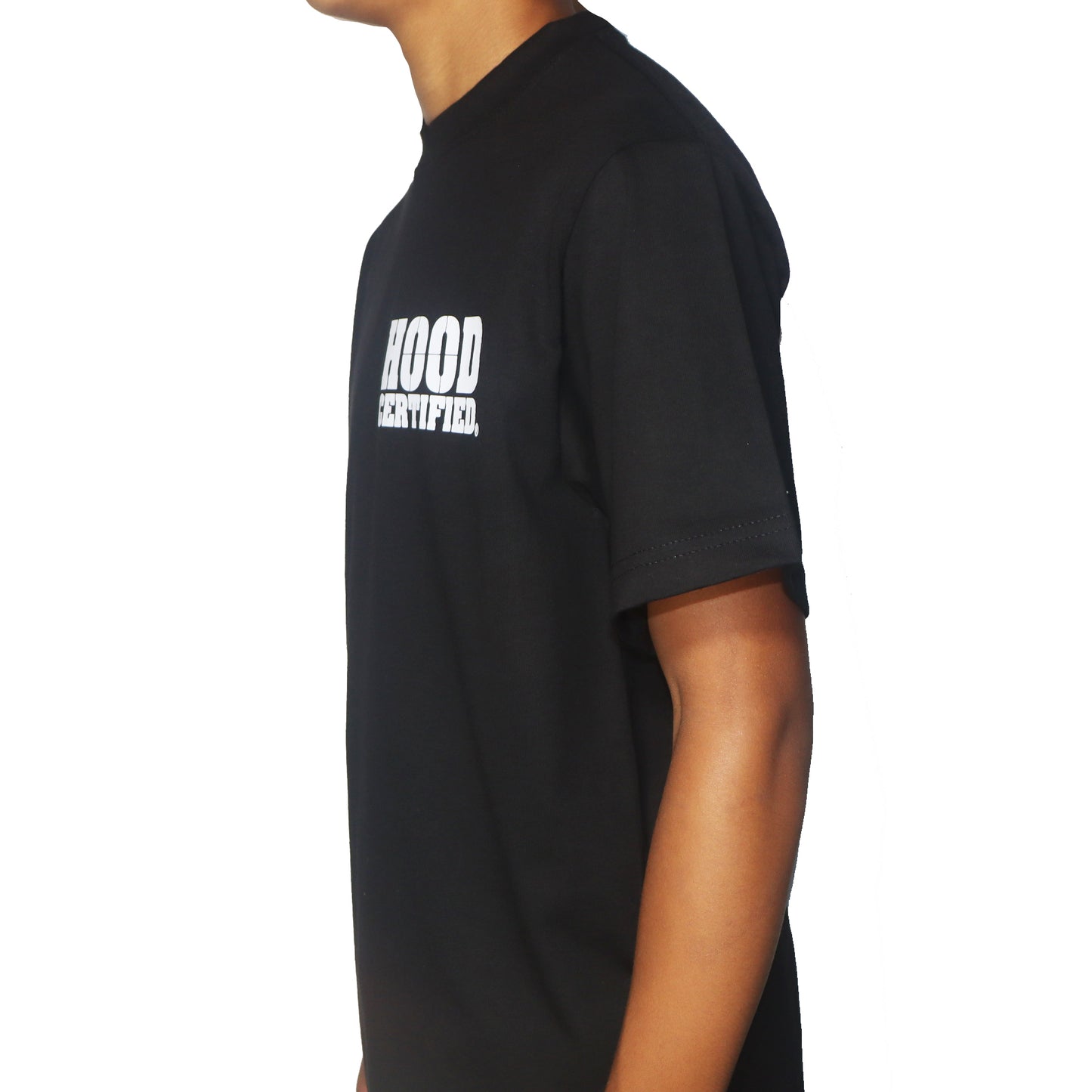 Hood Certified / pocket Logo Black Shirt